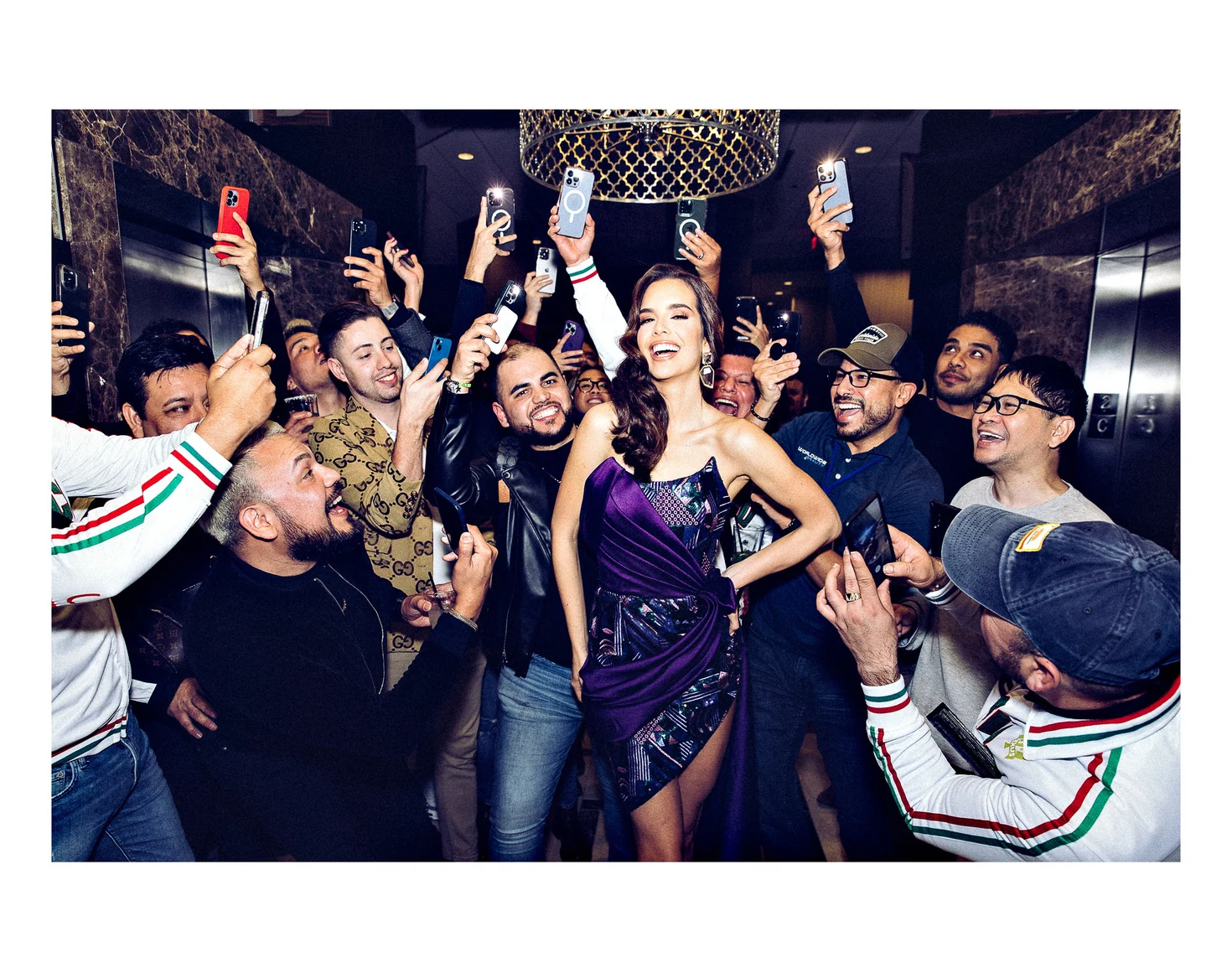 A group celebrating together at an event